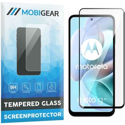 Mobigear Premium Motorola Moto G41 Panzerglas Displayschutz - Hüllenfreundlich - Schwarz