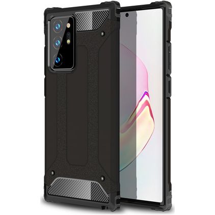 Mobigear Outdoor Samsung Galaxy Note 20 Ultra Hülle Hardcase Backcover Stoßfest - Schwarz
