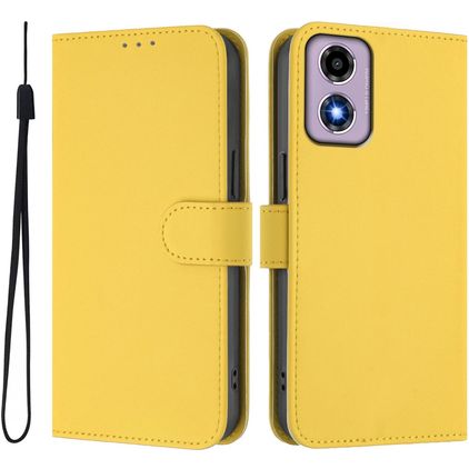 Mobigear Urban Wallet Motorola Moto E14 Hülle Klapphülle Geldbörse - Gelb