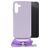 Mobilize Lanyard Gelly Samsung Galaxy A14 Flexibles TPU Handykette - Pastel Purple