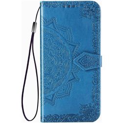 Mobigear Mandala Google Pixel 4a Hülle Klapphülle Geldbörse - Blau