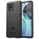 Mobigear Rugged Shield Motorola Moto G72 Hülle Flexibles TPU Backcover Stoßfest - Schwarz