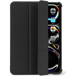 Decoded Textured Slim iPad Pro 11 Zoll (2024) Hülle Flexibles Silikon Klapphülle - Charcoal