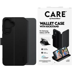 CARE by PanzerGlass Kickstand Samsung Galaxy A37 Hülle Klapphülle Geldbörse - Schwarz
