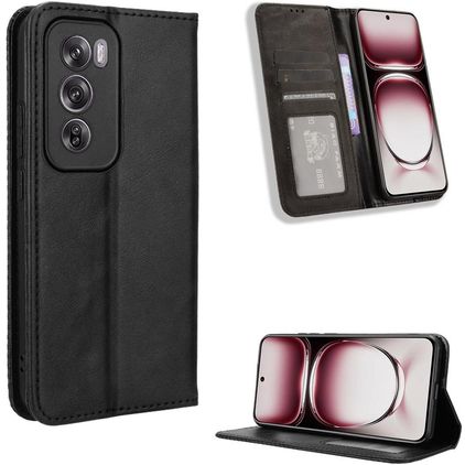 Mobigear Sensation OPPO Reno 12 Pro Hülle Klapphülle Geldbörse - Schwarz