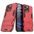 Mobigear Armor Stand iPhone 13 Pro Hülle Hardcase Backcover Stoßfest mit Ständer - Rot