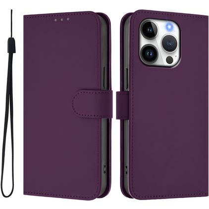 Mobigear Urban Wallet iPhone 16 Pro Klapphülle Portemonnaie - Lila