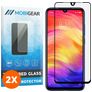 Mobigear Premium Xiaomi Redmi Note 7 Panzerglas Gehärtetes Glas Displayschutz - Hüllenfreundlich - Schwarz (2er Pack)