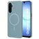 Mobiparts Slim Line Samsung Galaxy A17 MagSafe Hardcase Backcover - Sage Green
