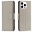 Mobigear Excellent iPhone 16 Pro Max Hülle Klapphülle Geldbörse - Grau