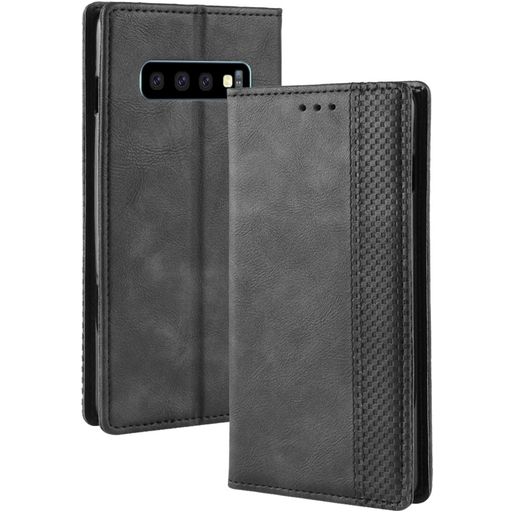 Mobigear Sensation Samsung Galaxy S10 Hülle Klapphülle Geldbörse - Schwarz