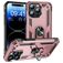 Mobigear Armor Ring iPhone 16 Pro Max Hülle Hardcase Backcover Stoßfest mit Ringhalter - Roségold
