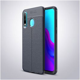Mobigear Luxury Huawei P30 Lite Hülle Flexibles TPU Backcover - Marineblau Mobigear Luxury Huawei P30 Lite Hülle Flexibles TPU Backcover - Marineblau