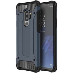 Mobigear Outdoor Samsung Galaxy S9 Plus Hülle Hardcase Backcover Stoßfest - Marineblau