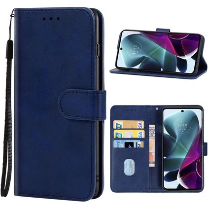 Mobigear Wallet Motorola Edge S30 Hülle Klapphülle Geldbörse - Blau