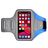 Mobigear Easy Fit Handyhalterung Joggen OPPO Reno 6 Pro 5G Sporthülle Neopren Sportarmband - Blau