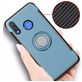 Mobigear Armor Ring Huawei Nova 3 Hülle Hardcase Backcover Stoßfest mit Ringhalter - Blau