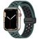 Mobigear Sport Plus Mag Silikon Apple Watch Armband Magnetverschluss - 42/41/40/38 mm - Schwarz / Grün