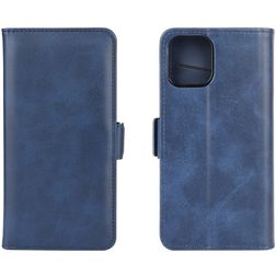 Mobigear Slim Magnet iPhone 12 Pro Hülle Klapphülle Geldbörse - Blau