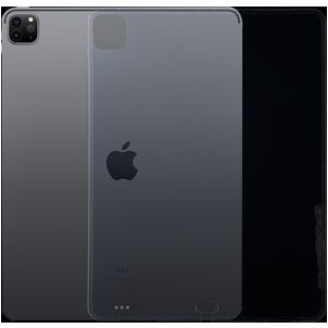 Mobigear Basics Dünne iPad Pro 12.9 Zoll (2021) Hülle Flexibles TPU Backcover - Transparent