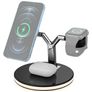 Mobigear LumiStation Mag 3in1 MagSafe Ladestation für iPhone / AirPods & Apple Watch - Schwarz