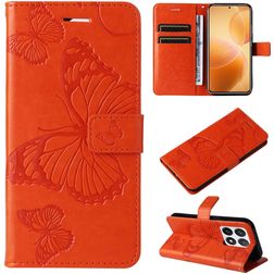 Mobigear Butterfly Xiaomi 14T Pro Hülle Klapphülle Geldbörse - Orange