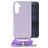 Mobilize Lanyard Gelly Samsung Galaxy A25 TPU (flexibel) Handykette - Pastel Purple