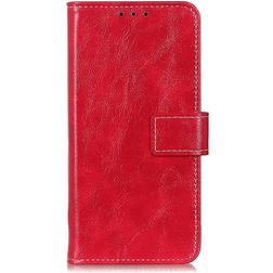 Mobigear Basic OPPO A54 5G Hülle Klapphülle Geldbörse - Rot