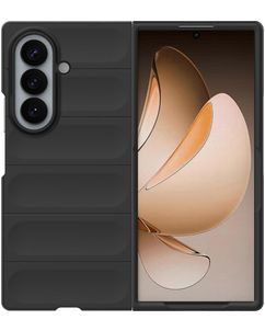 Mobigear Bumpy Samsung Galaxy Z Fold 8 Ultra Hülle Flexibles TPU Backcover - Schwarz