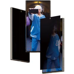 PanzerGlass Ultra-Wide Fit Samsung Galaxy S24 Ultra Gehärtetes Glas Displayschutz Privacy - Hüllenfreundlich