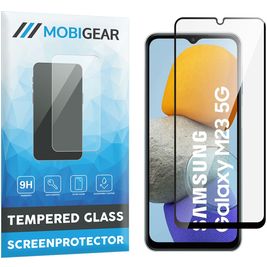 Mobigear Premium Samsung Galaxy M23 Panzerglas Gehärtetes Glas Displayschutz - Hüllenfreundlich - Schwarz