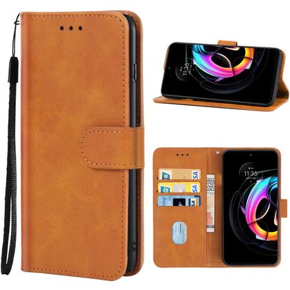 Mobigear Wallet Motorola Edge 30 Neo Hülle Klapphülle Geldbörse - Braun