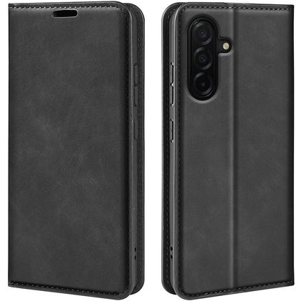 Mobigear Retro Slim Samsung Galaxy A27 Hülle Klapphülle Geldbörse - Schwarz