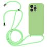 Mobigear Lanyard iPhone 14 Pro Silikon Handykette - Grün