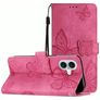 Mobigear Butterfly iPhone 17 Hülle Klapphülle Geldbörse - Rot