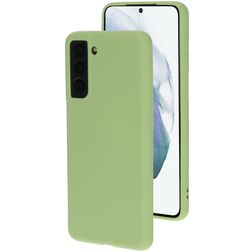 Mobiparts Samsung Galaxy S21 Silikon Backcover - Pistache Green