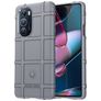 Mobigear Rugged Shield Motorola Edge 30 Pro Hülle Flexibles TPU Backcover Stoßfest - Grau