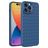 Mobigear Woven iPhone 14 Pro Max Hülle Flexibles TPU Backcover - Dunkelblau