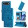 Mobigear Sunflower iPhone Air Hülle Klapphülle Geldbörse - Blau