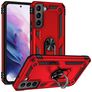 Mobigear Armor Ring Samsung Galaxy S22 Hülle Hardcase Backcover Stoßfest mit Ringhalter - Rot