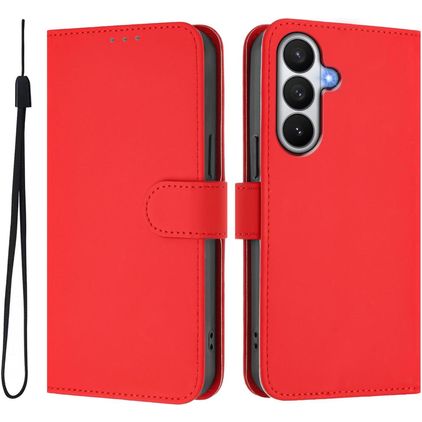 Mobigear Urban Wallet Samsung Galaxy S26 Hülle Klapphülle Geldbörse - Rot
