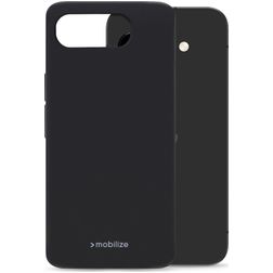 Mobilize Rubber Gelly Google Pixel 9a Hülle Flexibles TPU Backcover - Schwarz