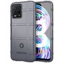 Mobigear Rugged Shield Realme 8 Hülle Flexibles TPU Backcover Stoßfest - Grau