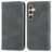 Mobigear Retro Slim Samsung Galaxy S25 Plus Hülle Klapphülle Geldbörse - Grau
