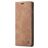 Caseme 013 Samsung Galaxy A71 Hülle Klapphülle Geldbörse - Braun