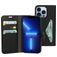 Mobiparts Classic Wallet iPhone 13 Pro Hülle Klapphülle Geldbörse - Schwarz