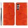 Mobigear Butterfly Samsung Galaxy A26 Hülle Klapphülle Geldbörse - Orange