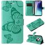 Mobigear Butterfly Xiaomi Redmi 14C Hülle Klapphülle Geldbörse - Grün