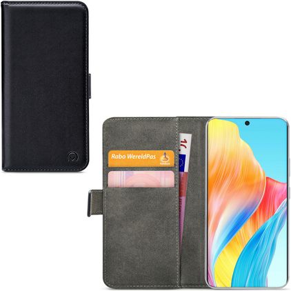 Mobilize Classic Gelly Wallet OPPO A58 4G Klapphülle Portemonnaie - Schwarz