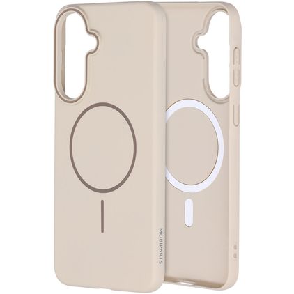 Mobiparts Slim Line Samsung Galaxy A37 MagSafe Hülle Hardcase Backcover - Off White